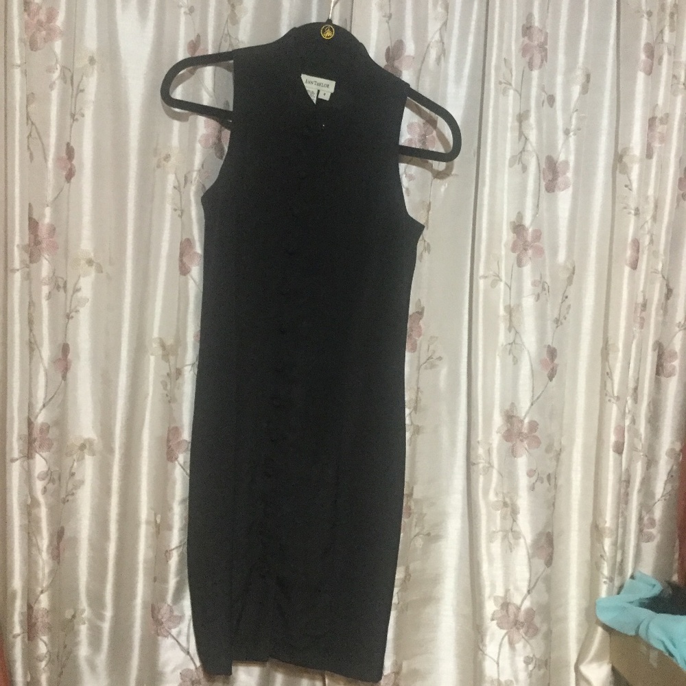 Vintage Ann Taylor Black Sleeveless Dress